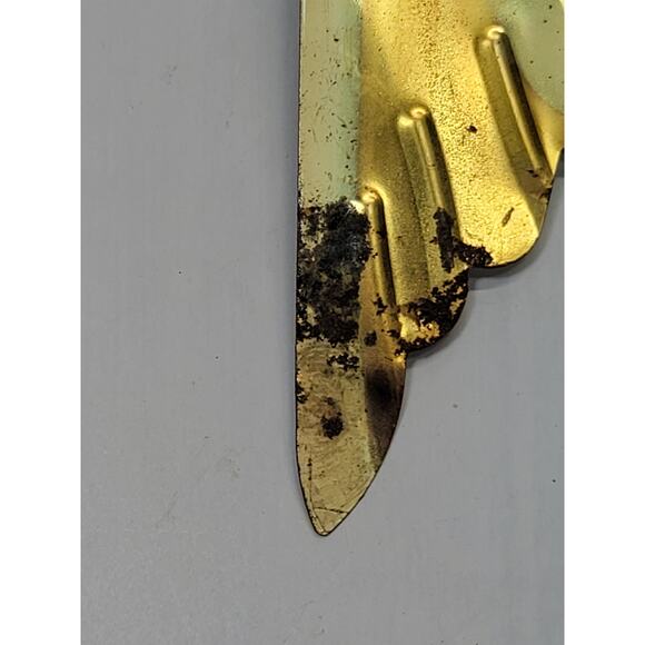 Mid Century Modern Tin Geese Vintage Wall Hanging, Golds Browns - Picture 6 of 6